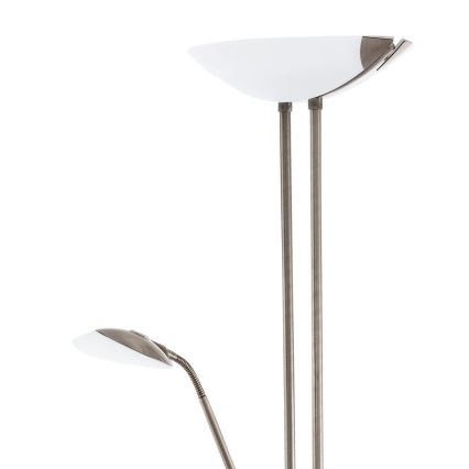 Eglo - Dimbare LED Staande lamp LED/20W + LED/2,5W brons
