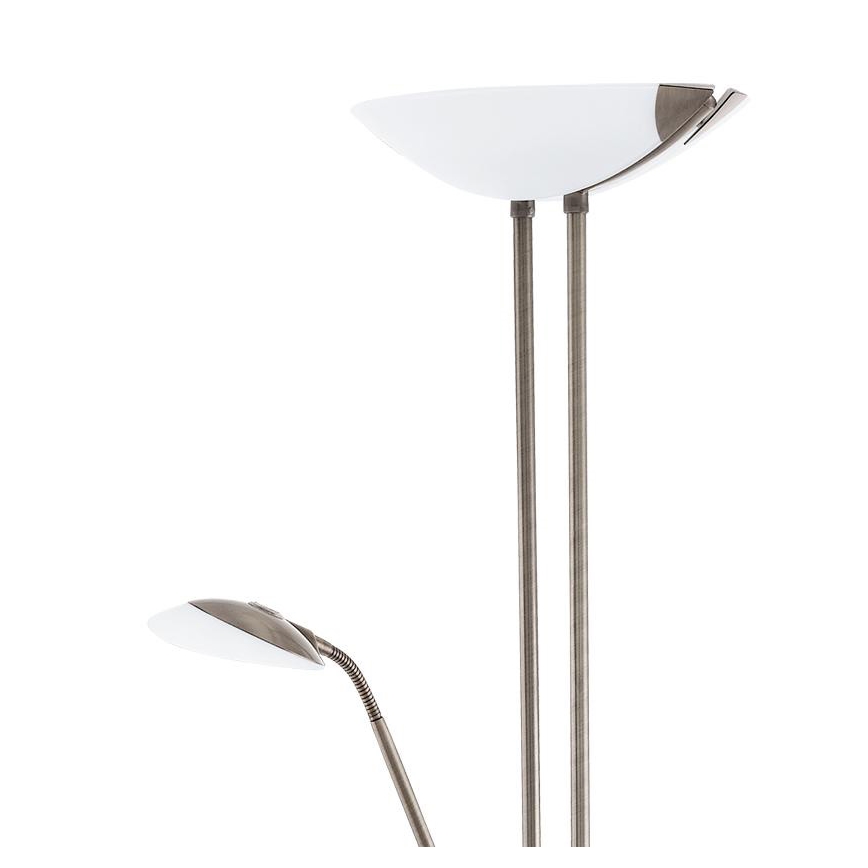 Eglo - Dimbare LED Staande lamp LED/20W + LED/2,5W brons