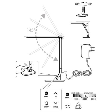 Eglo - LED Lamp dimbaar LED/6W/230V