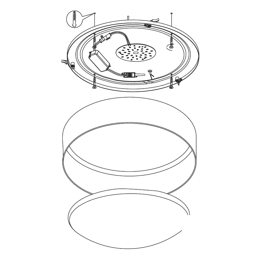 Eglo - LED Plafondlamp LED/24W/230V