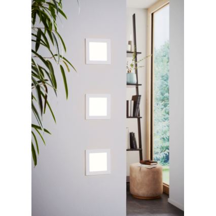 Eglo 94061 - LED-inbouwarmatuur FUEVA 1 LED/10,95W/230V 17x17 cm