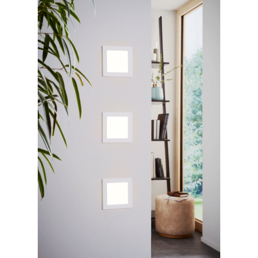 Eglo 94061 - LED-inbouwarmatuur FUEVA 1 LED/10,95W/230V 17x17 cm