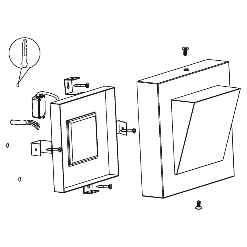 Eglo 94114 - LED buitenlamp GALARY 1 LED/3,7W/230V IP44