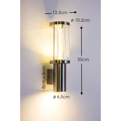 Eglo - LED Buitenlamp 1xGU10/3W + 1xLED/3,7W IP44