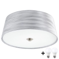 Eglo 94306- LED Plafondlamp FONSEA 1 2xE27/9W/230V zilver
