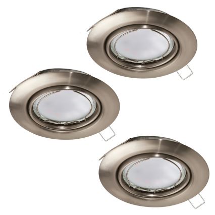 Eglo - SET 3x LED Inbouwspot PENETO 3xGU10-LED/5W/230V