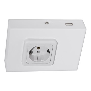 Eglo 94665 - Stopcontact onder keukenkastjes SCHUKO inclusief USB TAXANO