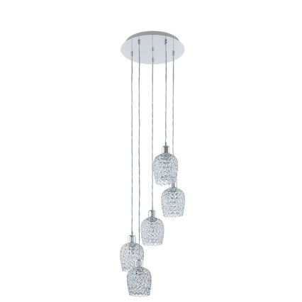 Eglo 94898 - Hanglamp aan kabel BONARES 1 5xE27/60W/230V