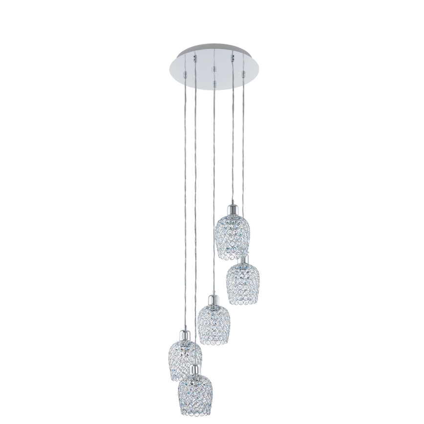 Eglo 94898 - Hanglamp aan kabel BONARES 1 5xE27/60W/230V