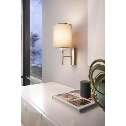 Eglo - Wandlamp 1xE27/60W/230V taupe