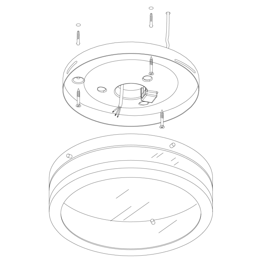 Eglo - LED Badkamerlamp LED 1xLED/11W/230V IP44