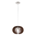 Eglo 95023 - Hanglamp met kabel STELLATO 1x E27/60W/230V Ø 30 cm, bruin