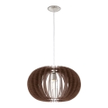 Eglo 95025 - Hanglamp aan een koord STELLATO 1xE27/60W/230V bruin