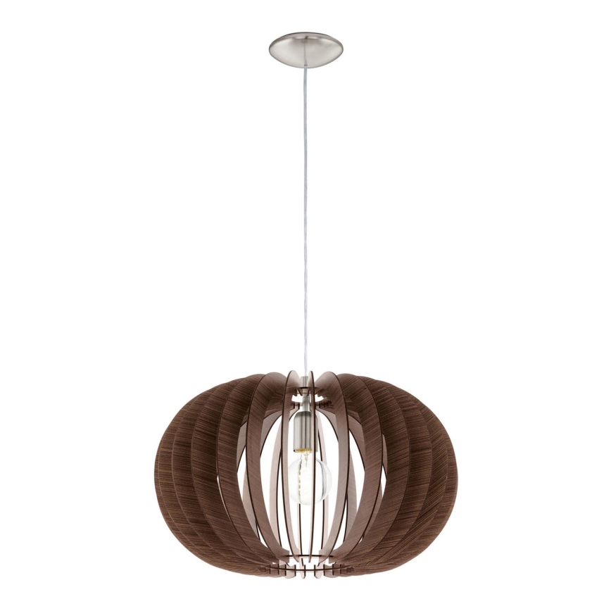 Eglo 95025 - Hanglamp aan een koord STELLATO 1xE27/60W/230V bruin