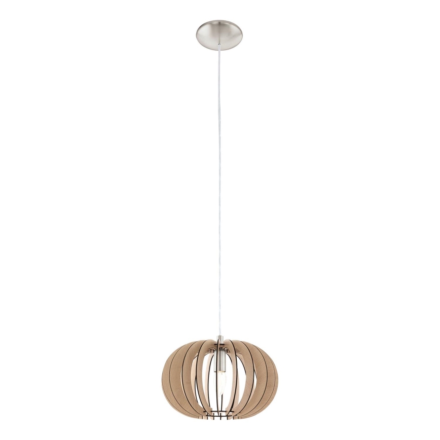 Eglo 95038 - Hanglamp met kabel STELLATO 1xE27/60W/230V Ø 30 cm beige