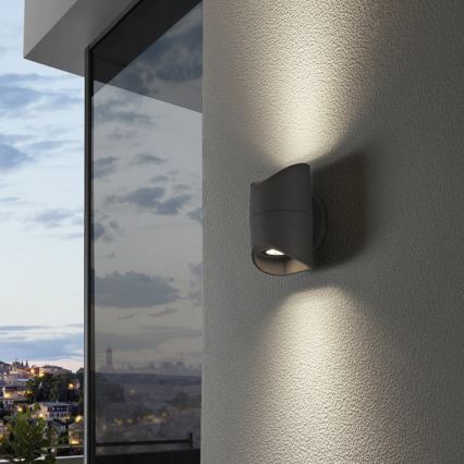 Eglo 95076 - Buiten wandlamp ABRANTES 2xLED/6W/230V IP44