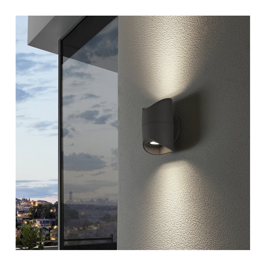 Eglo 95076 - Buiten wandlamp ABRANTES 2xLED/6W/230V IP44