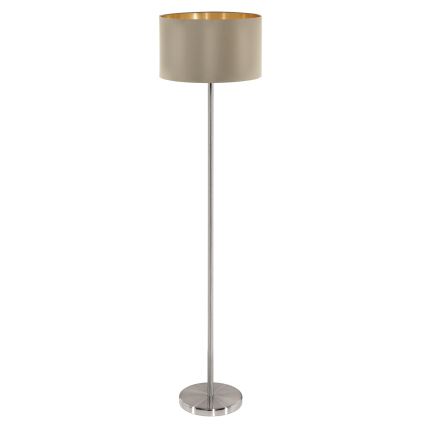 Eglo - Staande Lamp 1xE27/60W/230V taupe
