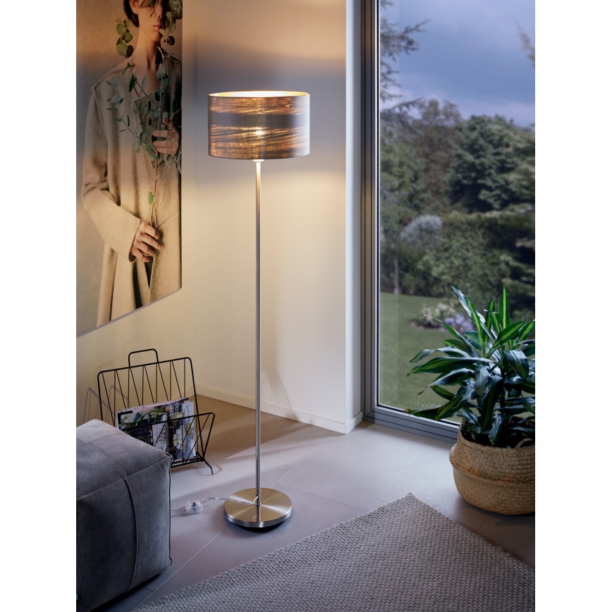 Eglo - Staande Lamp 1xE27/60W/230V taupe