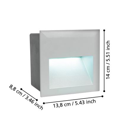 Eglo - LED buiten-oriëntatielamp LED/3,7W/230V IP65