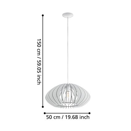 Eglo - Hanglamp 1xE27/60W/230V