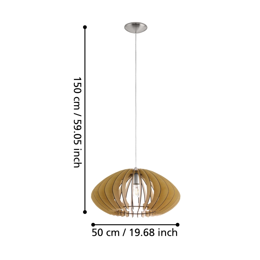 Eglo - Hanglamp 1xE27/60W/230V