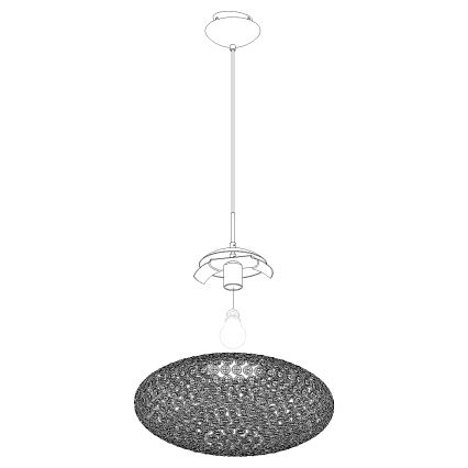 Eglo - Hanglamp aan een koord 1xE27/60W/230V