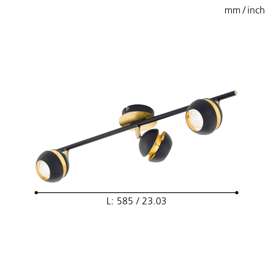 Eglo - LED Spot 3xGU10-LED/4W/230V