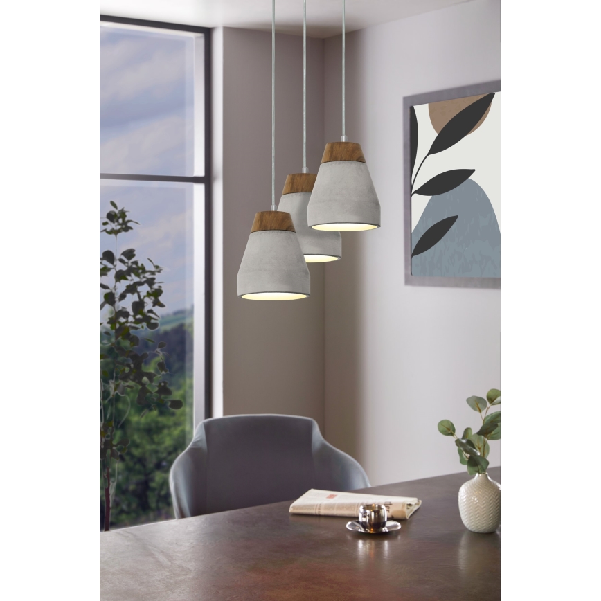 Eglo - Hanglamp 3xE27/60W/230V