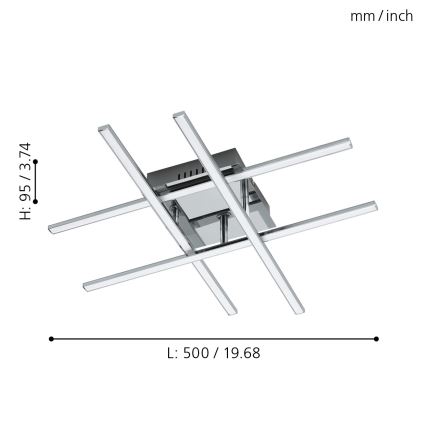 Eglo - LED Plafondverlichting LED/24W/230V