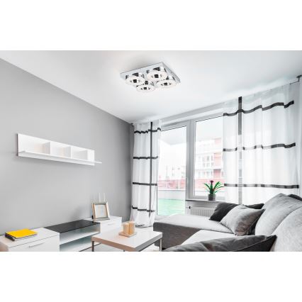 Eglo - LED Plafondlamp 4xLED/4W/230V