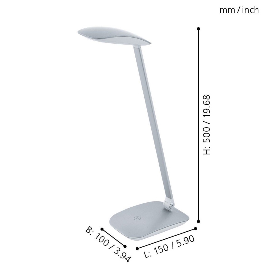 Eglo - Dimbare LED-tafellamp LED/4,5W/USB