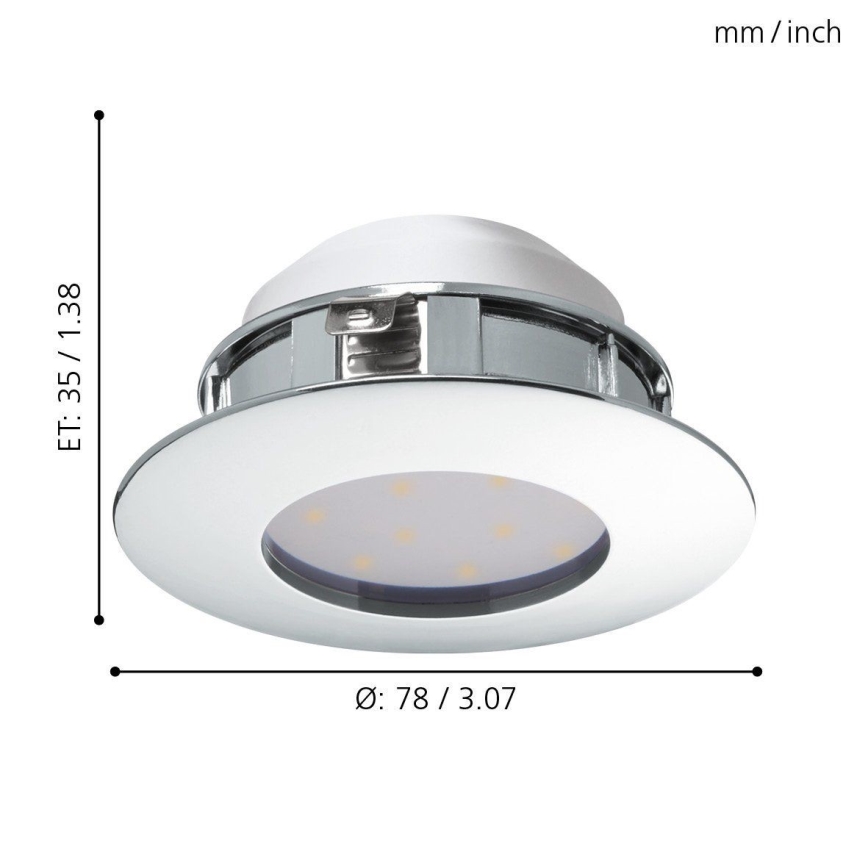 Eglo - LED-inbouwarmatuur LED/4,9W/230V