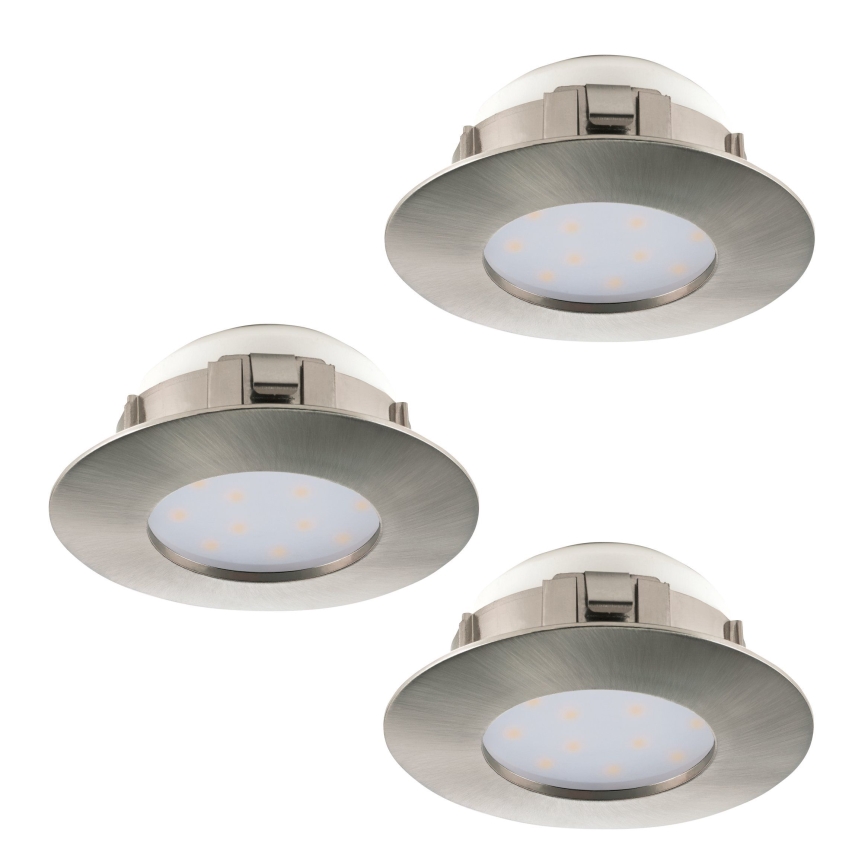 Eglo - SET 3x LED Inbouwlamp PINEDA 1xLED/4,9W/230V