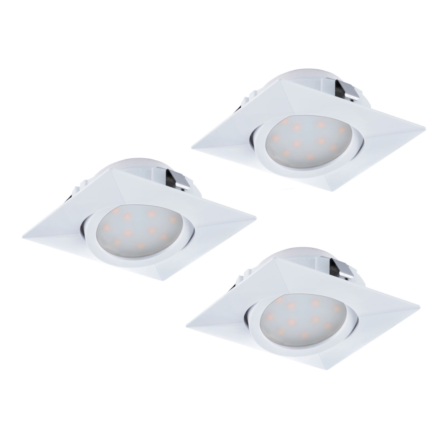 Eglo - Set van 3 LED-inbouwspots PINEDA LED/4,9W/230V