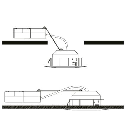 Eglo - Set van 3 LED-inbouwspots PINEDA LED/4,9W/230V