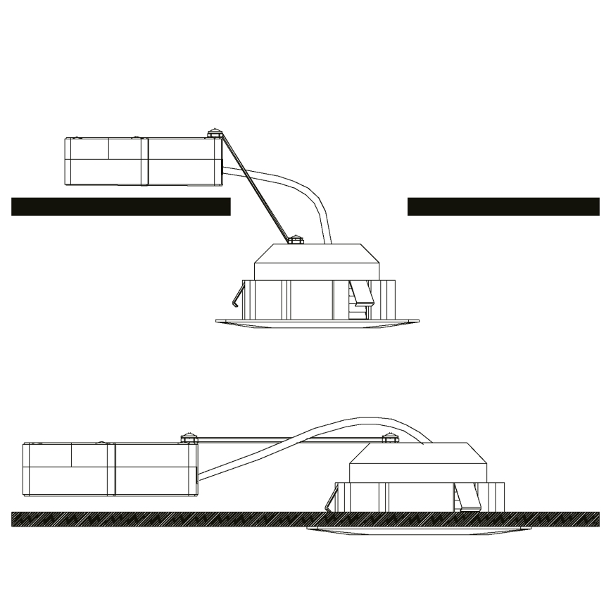 Eglo - Set van 3 LED-inbouwspots PINEDA LED/4,9W/230V