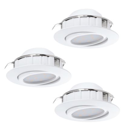 Eglo - Set van 3 LED-inbouwspots PINEDA LED/4,9W/230V
