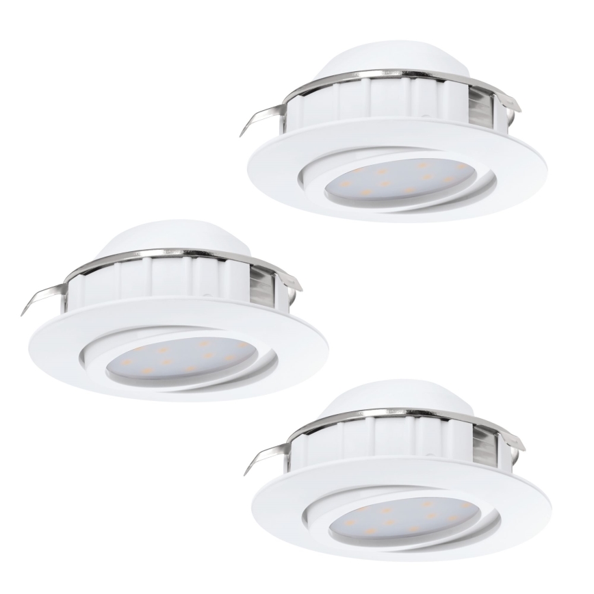 Eglo - Set van 3 LED-inbouwspots PINEDA LED/4,9W/230V
