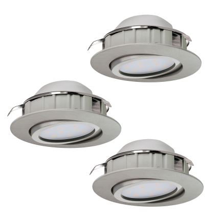 Eglo - Set van 3 LED-inbouwspots PINEDA LED/4,9W/230V