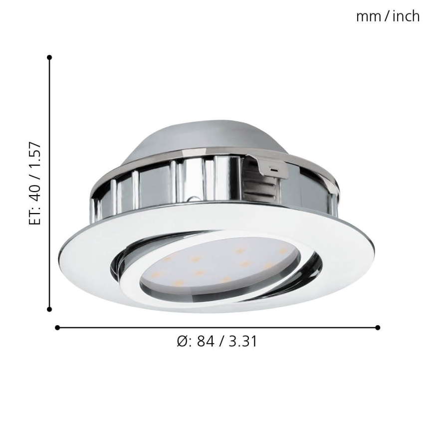 Eglo 95855- LED Inbouwlamp PINEDA 1xLED/5,5W/230V
