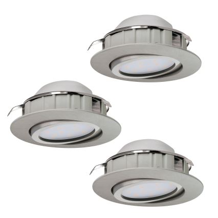 Eglo - SET 3x LED Inbouwlamp PINEDA 1xLED/6W/230V