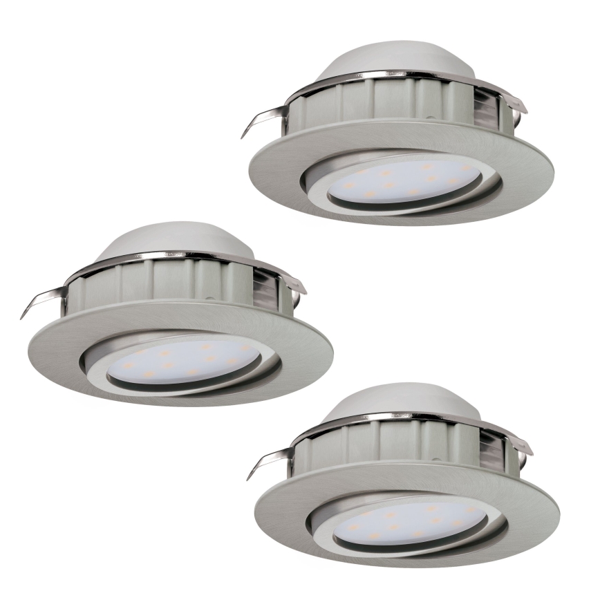 Eglo - Set van 3 LED-inbouwspots PINEDA LED/6W/230V