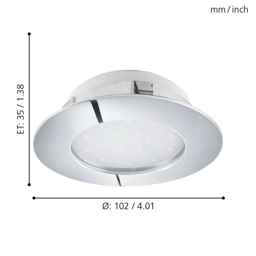 Eglo - LED-inbouwarmatuur LED/12W/230V
