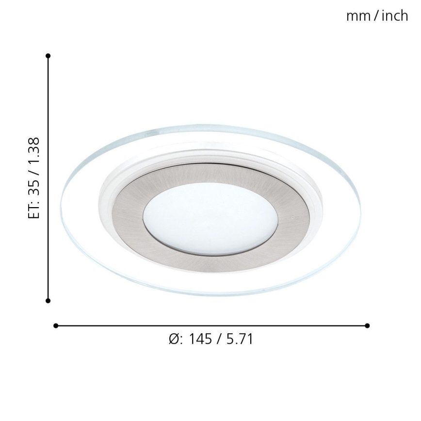 Eglo - LED Inbouwlamp 1xLED/11W/230V