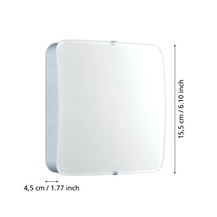 Eglo 95968 - LED-plafondlamp CUPELLA LED/11W/230V glanzend chroom