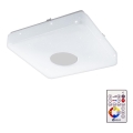 Eglo 95974 - LED dimbare plafondlamp VOLTAGO 2 LED/14W/230V + afstandsbediening