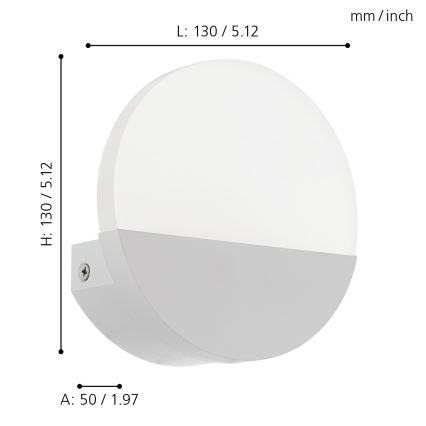 Eglo - LED Wandlamp 1xLED/4,5W/230V