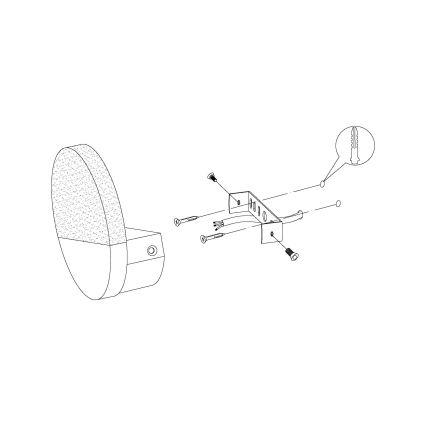 Eglo - LED-wandlamp LED/4,5W/230V