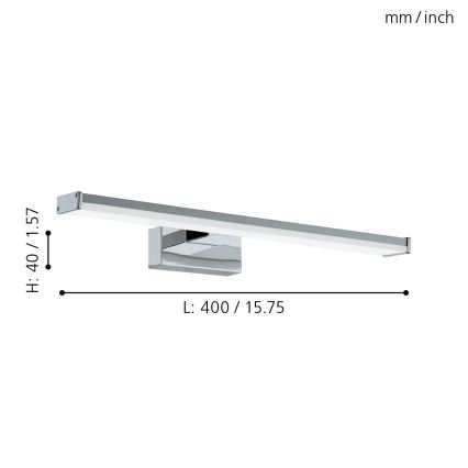 Eglo - LED Badkamerlamp LED/7.4W/230V 4000K 40 cm IP44